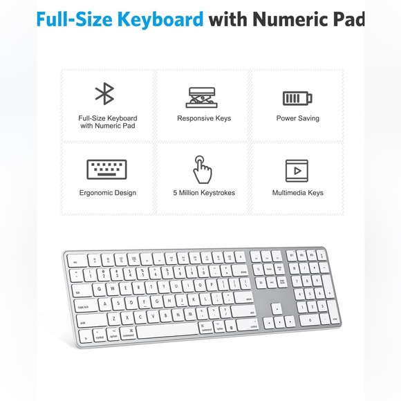 Omoton wireless keyboard, designed for Mac - Picture 2 of 11